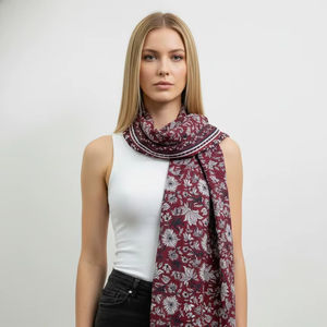 Stole traditionnelle d'été, dupatta indien fait à la main, stole imprimée, dupatta en gros, stole en coton, écharpe pour femmes - Product Image 1