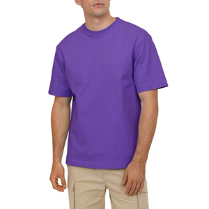 Unisex 310G Heavyweight 100% Cotton Blank Casual T-shirt for <b>men</b> Loose Fit Street Style Ringer Short Sleeve <b>Men's</b> T-shirts - Product Image 1