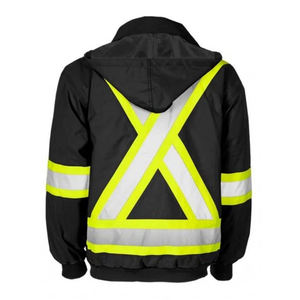 Chaquetas Impermeables de Alta Visibilidad para Trabajo de Construcción con Franjas Reflectantes y Personalización Completa - Product Image 2