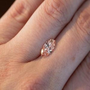 Igi 1.01 CT Princess CUT FV PK เพชรสีชมพูสดใสสำหรับใส่ในห้องทดลองหลวมสำหรับใส่แหวนโซลิแทร์ใส VS1เพชรหลวมสำหรับเครื่องประดับ - Product Image 2