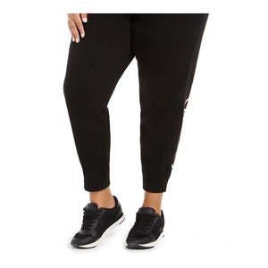 Pantaloni Jogger in Pile Calvin Klein Performance da Donna Taglie Forti, Neri, Vita Media 3X - Product Image 3