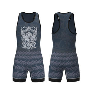 Singlet de musculation et de lutte unisexe de qualité supérieure, extensible, sublimation, spandex/polyester, fabricant pakistanais, qualité supérieure - Product Image 6