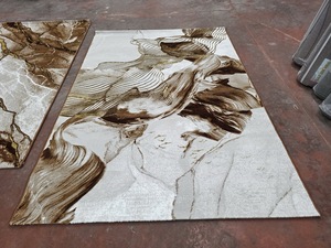 Alfombra Turca de Poliéster Afelpada Adiva, Tejida a Máquina con Diseño Jacquard, de Pelo Alto, Acolchada, Reversible, Lavable, Antideslizante y Antimicrobiana - Product Image 5
