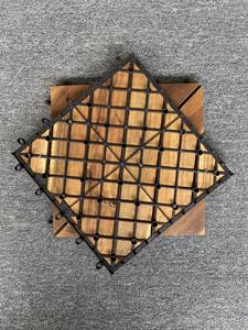 Dalles de terrasse en bois d'acacia contemporaines, antidérapantes, imperméables, pour l'extérieur, à emboîtement - Product Image 4