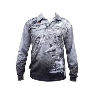 2023 new arrival fishing shirt long sleeves with customized design fishing wear sports wear with OEM design Accept able