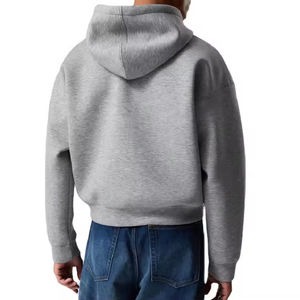 Sudadera con capucha Vintage 3XL para hombre, sudadera de lana de algodón de rizo francés de gran tamaño con estampado de lavado ácido, ropa de calle personalizable para invierno - Product Image 4