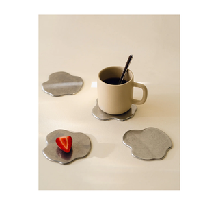 Ensemble de sous-verres ronds en métal en acier inoxydable forme carrée avec logo personnalisé et ustensiles de cuisine à vendre - Product Image 2