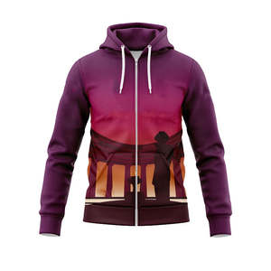 Sweat à capuche de rugby personnalisé pour homme, fermeture éclair intégrale, mélange polyester et coton, vêtements de sport respirants pour l'entraînement et les matchs - Product Image 1