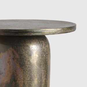 Table d'appoint ronde en métal personnalisée en laiton AK dans une table d'extrémité Standard finie antique pour meubles de café et de restaurant - Product Image 4