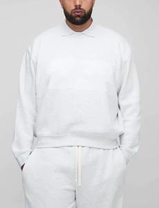 Conjunto de Sudadera con Capucha de Forro Polar para Hombre, Nuevo, 220g, Pantalones Cortos, Estilo Retro, Algodón Personalizado, Antibacteriano, Ropa Deportiva Informal - Product Image 2