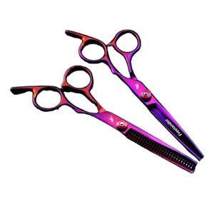 Tijeras profesionales de peluquería de acero inoxidable de 6 pulgadas, punta afilada, hoja recta, herramientas de corte de peluquero para adelgazamiento y estilismo - Product Image 4