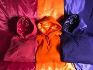 Sudaderas con Logotipo Personalizado, 100% Algodón, Sudadera con Capucha y Forro de Satén, Sudadera de Manga Larga con Forro de Satén para Hombre - Product Image 4