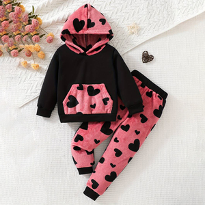 Conjunto de Jogger de calidad superior con bolsillos, chándal informal para exteriores para niñas, chándal 2025 - Product Image 1