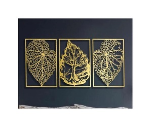 Costo hierro Metal pared arte pared decoración aluminio pared arte para el hogar Hotel sala de estar lujo hecho a mano a precios bajos de la India - Product Image 2