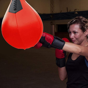 ลูกบอลสำหรับฝึกชกมวยสำหรับแขวนกระเป๋าความเร็วสูงสีแดงพร้อมกระเป๋าฝึกมวยสีดำสำหรับอุตสาหกรรมที่น่าตื่นตาตื่นใจ - Product Image 4