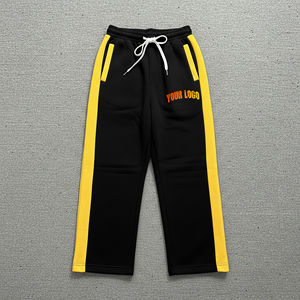 Top Quality 100% Cotton Men's pants custom washed 2 tone streetwear <b>winter</b> Casual wear Custom Printed Logo hip hop man <b>trouser</b> - Product Image 4