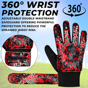 Guantes de Portero de Látex de Alta Calidad para Exteriores, Impermeables, con Correa de Muñeca Ajustable - Guantes de Fútbol Premium OEM - Product Image 3