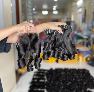 Bundles rebondissants de couleur naturelle de bonne qualité à partir de 100% extensions de cheveux humains vietnamiens cheveux bruts - Product Image 3