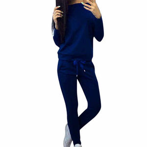 Conjunto de 2 piezas de algodón personalizado para mujer al por mayor, nuevo diseño para mujer, ropa de entrenamiento para mujer, trajes para correr - Product Image 3