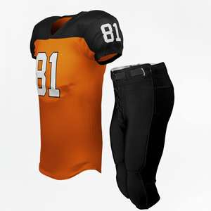 Pantalon à taille élastique, impression personnalisée complète, ensemble de maillot de football américain, sur mesure pour hommes, femmes et jeunes - Product Image 3