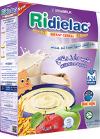 Vinamilk-Ridielac-Céréales pour nourrisson-Lait Riz Saveur Pomme-Haute qualité-Vente en gros-250g x 12 boîtes par carton GMP FSSC