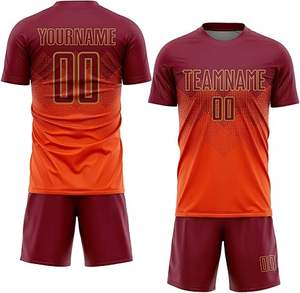 Uniforme de fútbol de poliéster 100% de último diseño, uniforme profesional para niños de nuevo estilo, Color sólido de calidad Premium a la venta - Product Image 3