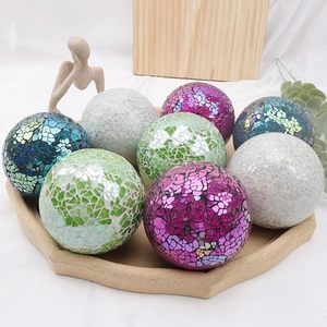 ลูกบอลแก้วโมเสกเงางามสำหรับตกแต่งงานเลี้ยงวันหยุดลูกบอลคริสต์มาสทำด้วยมือทำจากแก้วโมเสกสำหรับห้องนั่งเล่น - Product Image 6