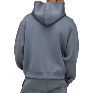 Sudadera con Capucha de Algodón Grueso de Primera Calidad, Unisex, Oversize, Lisa, Estilo Urbano, Hombros Caídos, Personalizable con Logotipo - Product Image 5