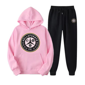 เซ็ตกางเกงกีฬามีฮู้ดสำหรับผู้ชายชุดเสื้อผ้าแนวสตรีท2025สำหรับฤดูใบไม้ร่วงและฤดูหนาวพร้อมโลโก้ตามสั่ง - Product Image 3