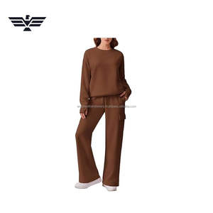 Wholesale Premium Women's Black Hooded Casual <b>Two</b>-<b>Piece</b> <b>Lounge</b> <b>Set</b> | Short Sleeve Top Wide Leg Cargo Pants | Solid Front - Product Image 5