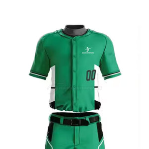 Uniformes de baseball imprimés avec logo personnalisé pour hommes, design unique, ensemble de costumes respirants fabriqués en usine, design unique respirant - Product Image 4