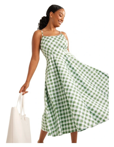 Oferta de Verano: Vestido Elegante para Mujer, Ecológico, Transpirable, Estilo Vintage, Corte en A, Largo Midi, con Bolsillos Internos, Completamente Forrado, Cierre Trasero con Cremallera - Product Image 3