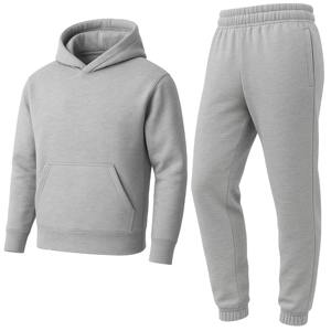 Conjunto Deportivo de Invierno de Secado Rápido para Hombre, Ropa de Gimnasio 100% Algodón, Transpirable, Cortavientos, Sudadera con Capucha de Forro Polar, Dos Piezas - Product Image 4
