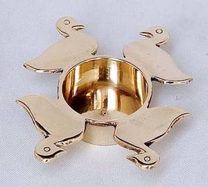 Accessoires de décoration de fête de Noël, bougeoir à bougie votive, bougeoirs en aluminium à perles de cristal - Product Image 5