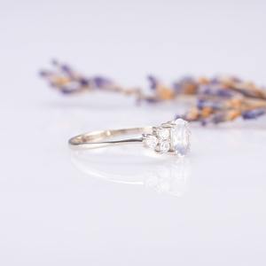 925 Solid <b>Silver</b> Classical <b>Ring</b> Jewelry for Women 925 Sterling <b>Silver</b> Moonstone Gemstone Boho Style Handmade <b>Ring</b> Gift for Mom - Product Image 6