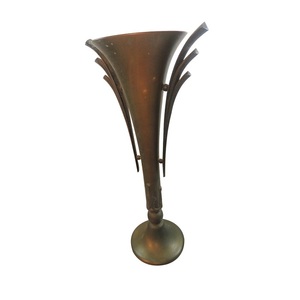 Florero de Acabado niquelado Florero decorativo de metal de aluminio de nuevo diseño - Product Image 4