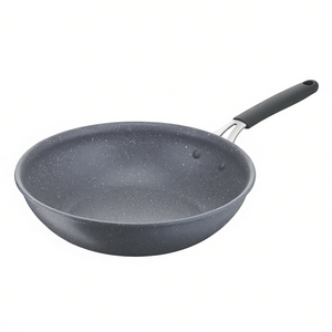 Wok en aluminium antiadhésif Lagostina TEMPRA MINERAL gris 28 cm avec 1 poignée (réf. 012163041828) - Product Image 2