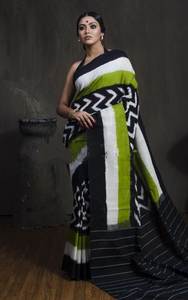 Vêtements de fête pour travaux lourds Saree Designer Broderie en soie et travail de la pierre Bollywood Saree - Product Image 5