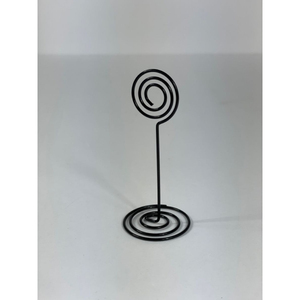 Porte-cartes en fil de fer écologique, finition noire, parfait pour Noël, la maison, les fêtes, la décoration de table, porte-cartes - Product Image 6