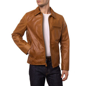 Qualité supérieure Meilleur prix Veste en cuir de mouton vintage pour homme personnalisée Veste en cuir vintage nouvelle mode entièrement personnalisée - Product Image 1