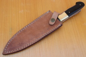 Couteau de chef en acier inoxydable avec manche en forme de taureau Couteau de chef en acier damas forgé à la main personnalisé - Product Image 5