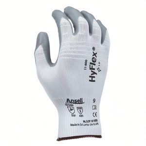 ถุงมือ Ansell HyFlex 11-800 ไซส์ 7 สีขาว/เทา EN 388 PPE หมวดที่ 2 อุปกรณ์ป้องกันสำหรับทำสวน-แพ็ค 12 ชิ้น - Product Image 3