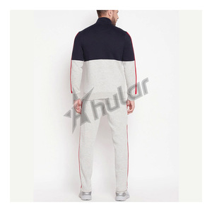 Conjunto de chándal y sudadera de poliéster para hombre de tela suave deportiva de alta calidad OEM, chándales de 2 piezas para correr para hombre - Product Image 3