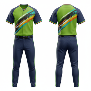 Conjunto de Uniforme de Béisbol Nueva Temporada Personalizado al por Mayor Sublimación Malla de Poliéster - Product Image 5