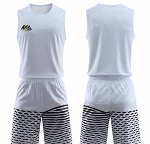 Ensemble d'uniformes de basketball unisexes personnalisés de haute qualité, shorts antibactériens à séchage rapide, logo imprimé, entièrement personnalisable, respirant - Product Image 1