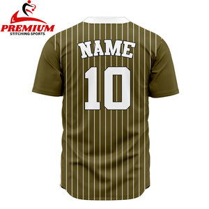 Maillot de baseball personnalisé, vierge, en gros, broderie, chemises de softball pour hommes, maillot de baseball - Product Image 4