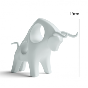 Objet décoratif en céramique moderne fait main, taureau, 25 cm - Product Image 5