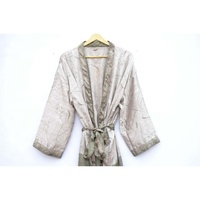 Neuankömmling Damen Seide Casual Kimono Nachthemd Sommer Tunika Bademantel Hippie Bademantel Strand Vertuschung kleid Nachtwäsche