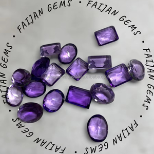 พลอยอเมทิสต์เจียระไนแบบธรรมชาติสำหรับเครื่องประดับเป็นจำนวนมากจี้หินแบบหลวมสำหรับทำเครื่องประดับ - Product Image 1