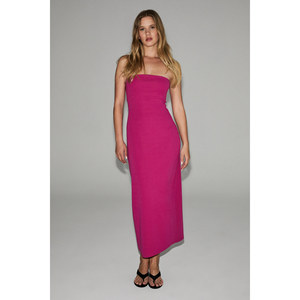 Robe longue sans bretelles en tissu doux et extensible pour femmes GRIMELANGE RUMI - Product Image 6
